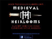 Tablet Screenshot of medievalheirlooms.com